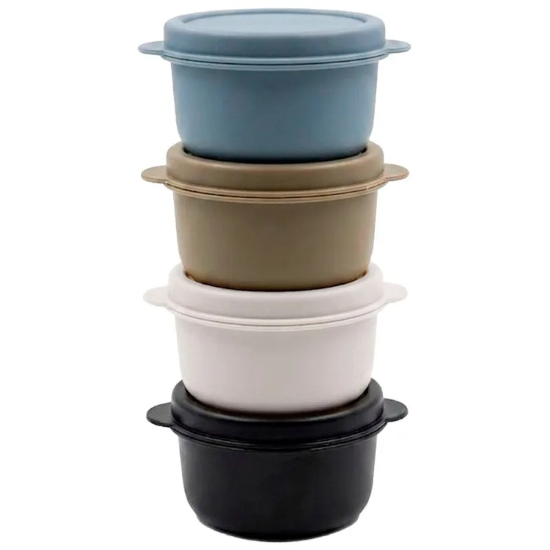 Jogo de Mini Potes Herméticos 4 Peças 40ml em Plástico Livon