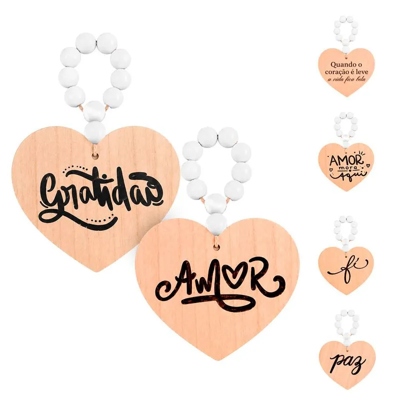 Placa Decorativa Frases 18,5x10cm em MDF Livon