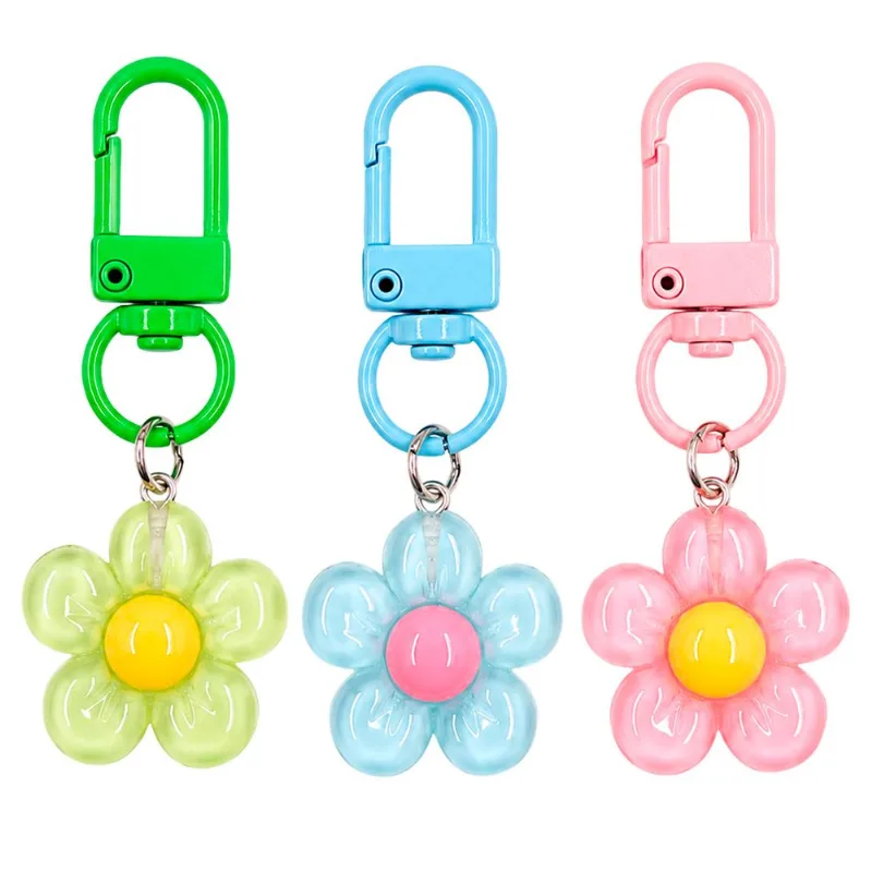 Jogo de Chaveiro Flor C/ 3 Peças em Plástico Livon
