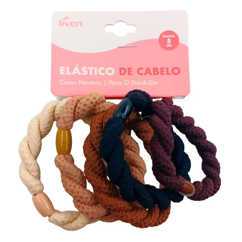 Kit Acessórios P/ Cabelo em Poliester Livon