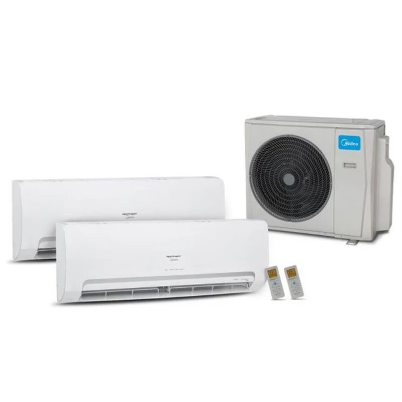 Ar Condicionado MultiSplit hw Inverter 18.000 btu (2x 9.000 ) Quente Frio 220V - Midea