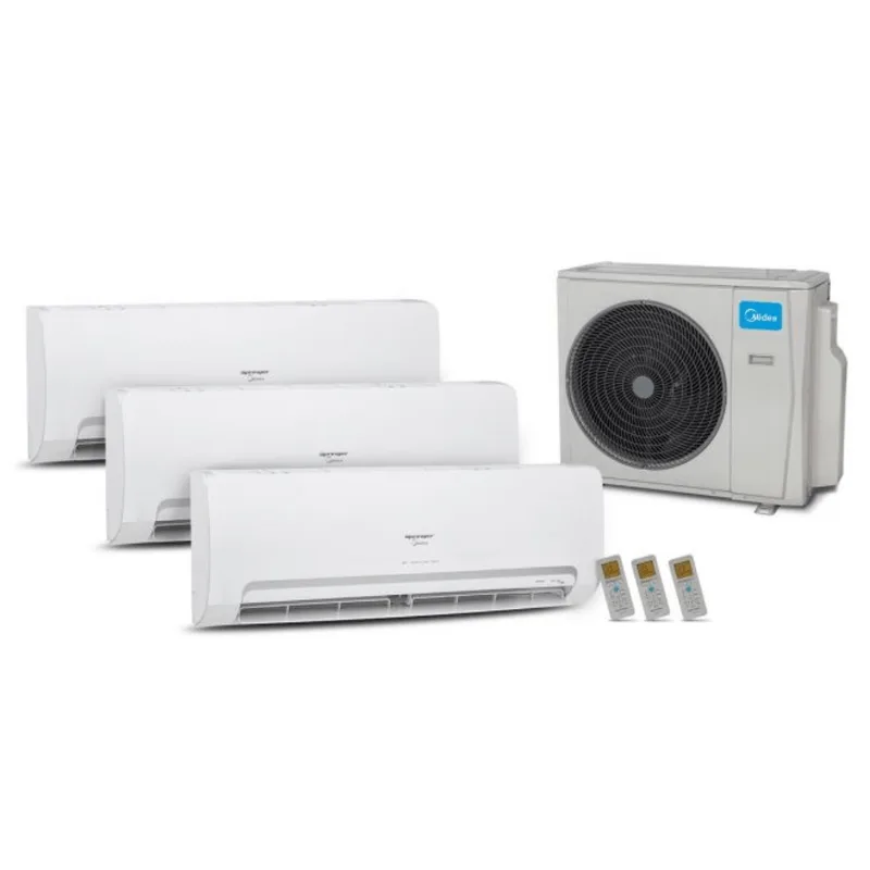 Ar Condicionado Multisplit HW Inverter 27.000 Btu (2x Evap 9.000 + 1x Evap 12.000) Quente Frio 220v