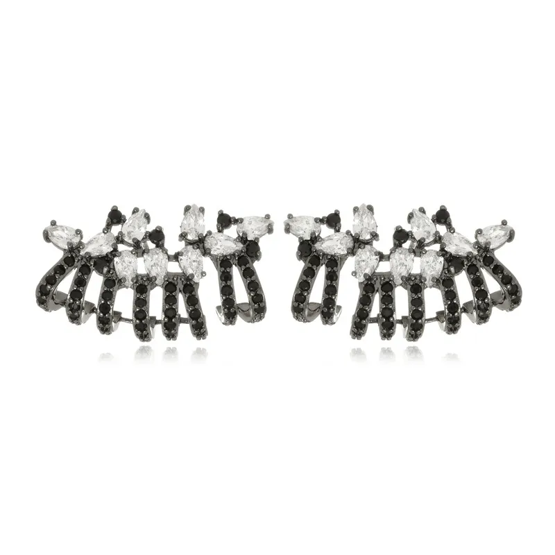 Brinco Boca Santa Semijoias Ear Cuff Constelação Ouro Negro