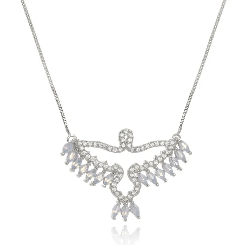 Colar Boca Santa Semijoias Divino Celestial Ouro Branco