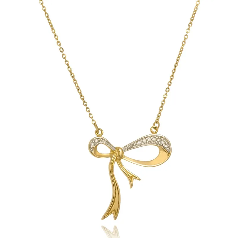 Colar Semijoia Ouro Amarelo 18k com Zircônias 40cm 3,9g