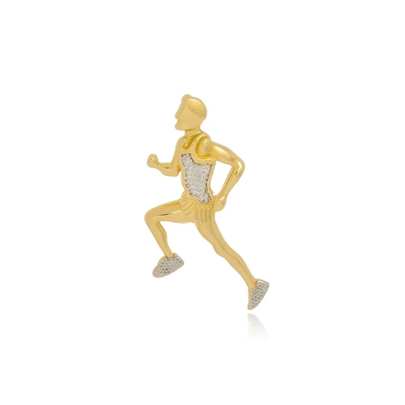 Pingente Boca Santa Semijoias Atleta Ouro Amarelo