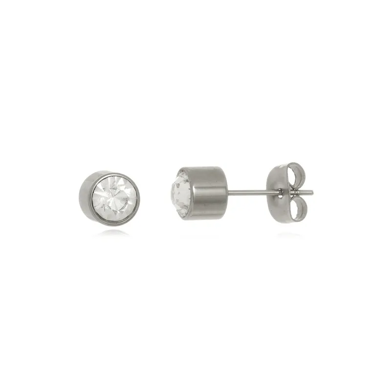 Brinco Boca Santa Semijoias Ponto Luz em Aço Inox unisex