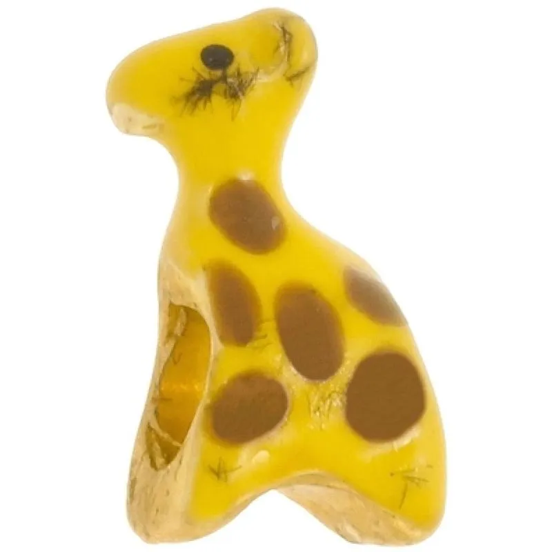 Berloque Boca Santa Semijoias Girafa Ouro Amarelo