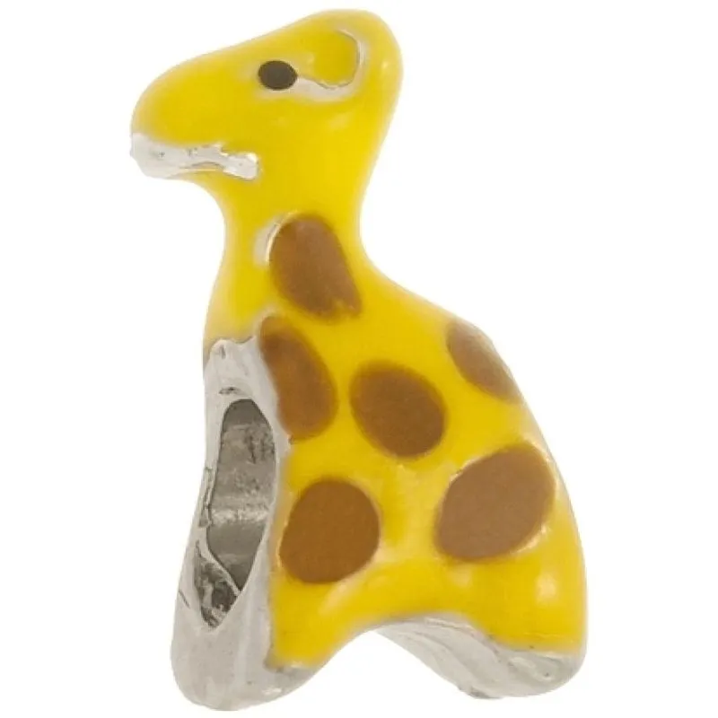 Berloque Boca Santa Semijoias Girafa Ouro Branco