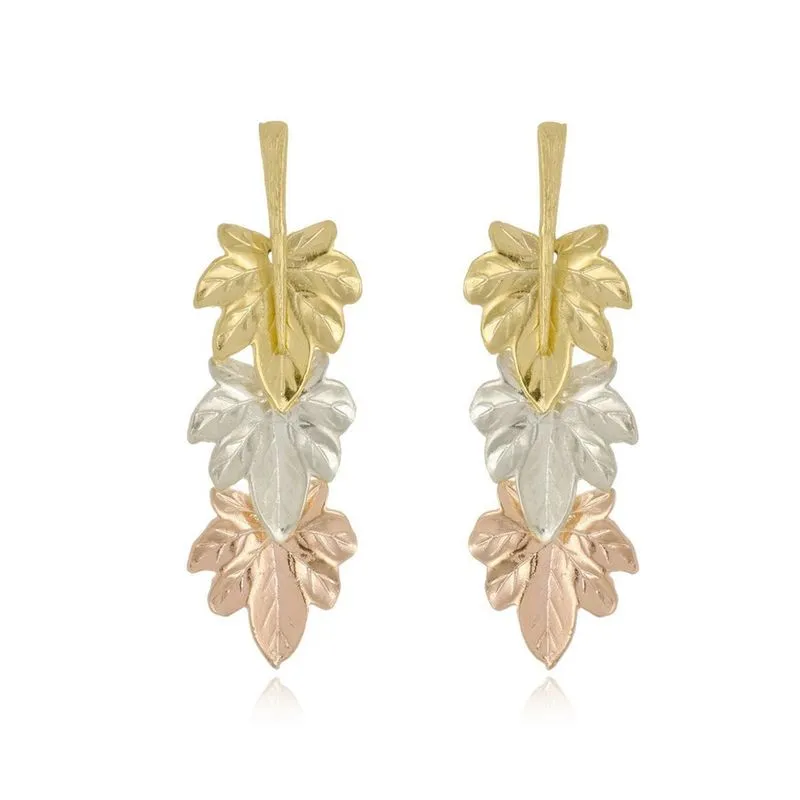 Brinco Flor de Plátano Banhado a Ouro 18k - Tamanho Grande