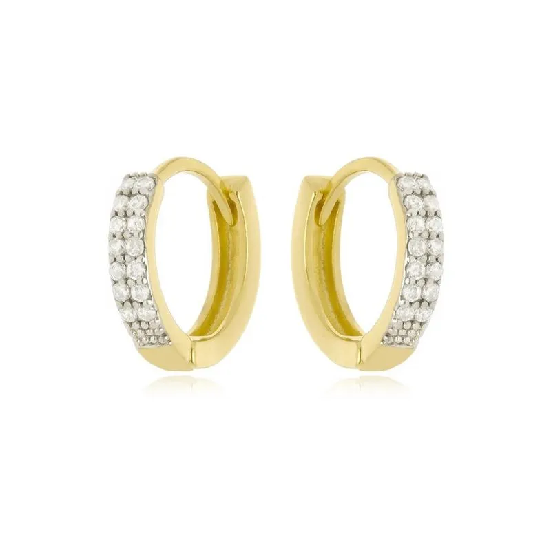 Brinco Argolas Perfeita - Ouro Amarelo