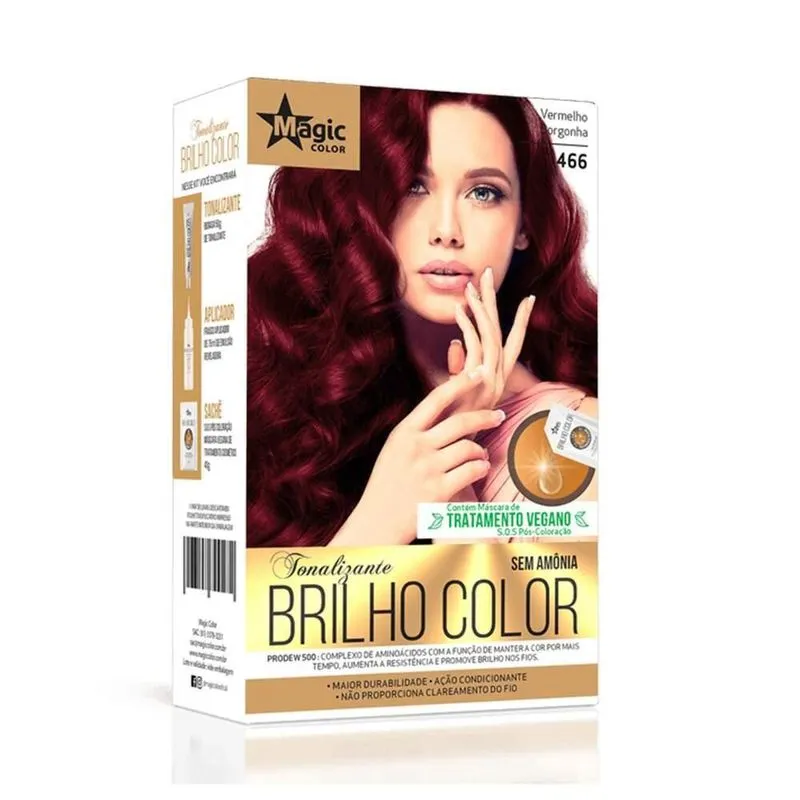 Tonalizante Vermelho Borgonha 466 Magic Color