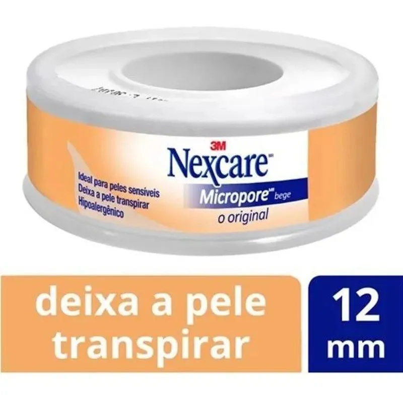 Fita Micropore Bege Nexcare 12mm X 4,5m