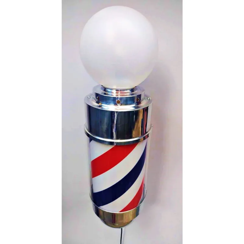 Barber pole giratório 70CM tamanho big voltagem bivolt.