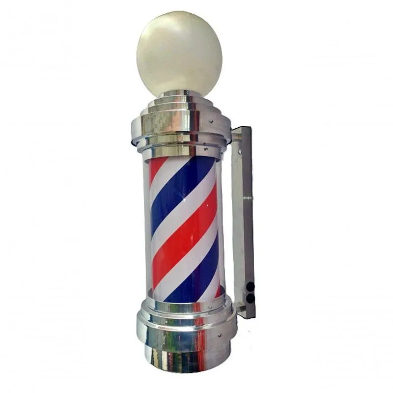 Barber Pole Giratório 80cm Tamanho Big Voltagem Bivolt.