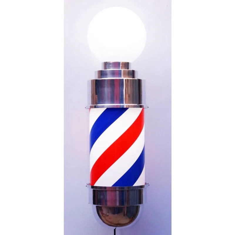 Barber pole giratório 70CM tamanho big bivolt + porta pente
