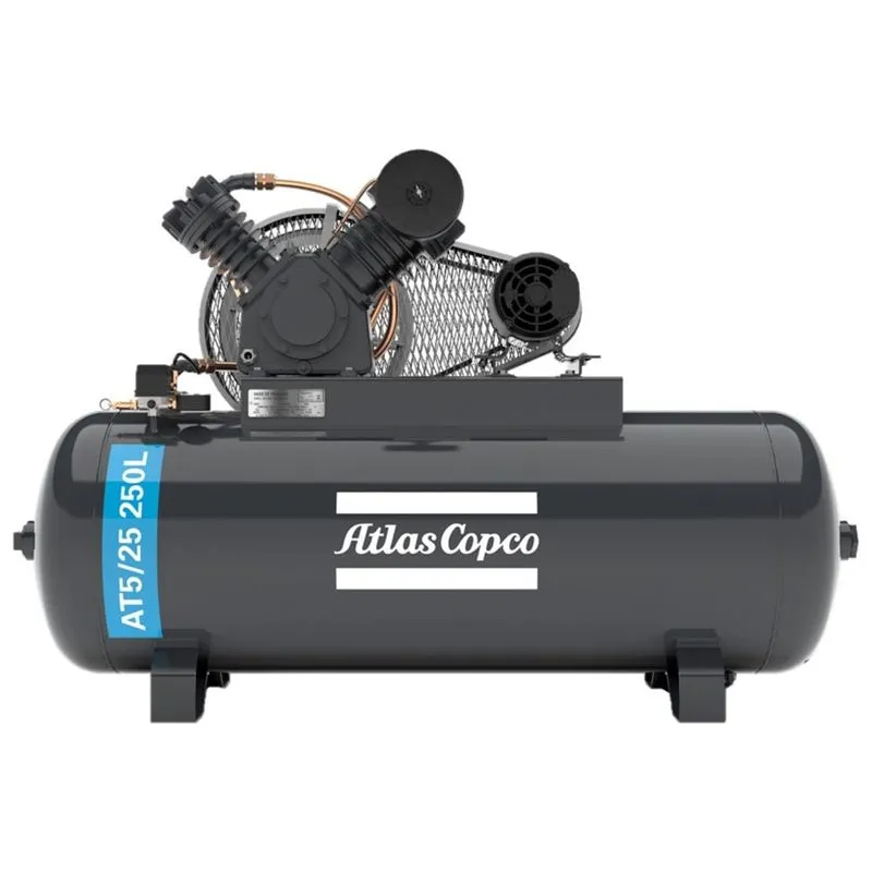 Compressor Atlas Copco At 5 25 250 Lts 175 Lbs 5 Cv Trif. Ip21