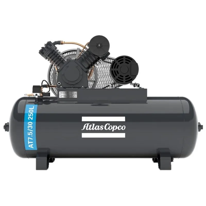 Compressor Atlas Copco At 7.5 30 250 Lts 175 Lbs 7.5 cv Trif. IP21 220/380v