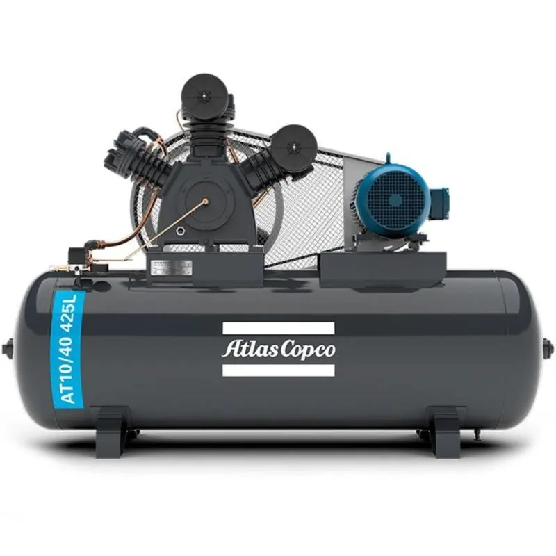 Compressor de Ar 40 Pés 10,0 HP 425 Litros 3 Pistões 175 Libras Trifásico ATLAS COPCO