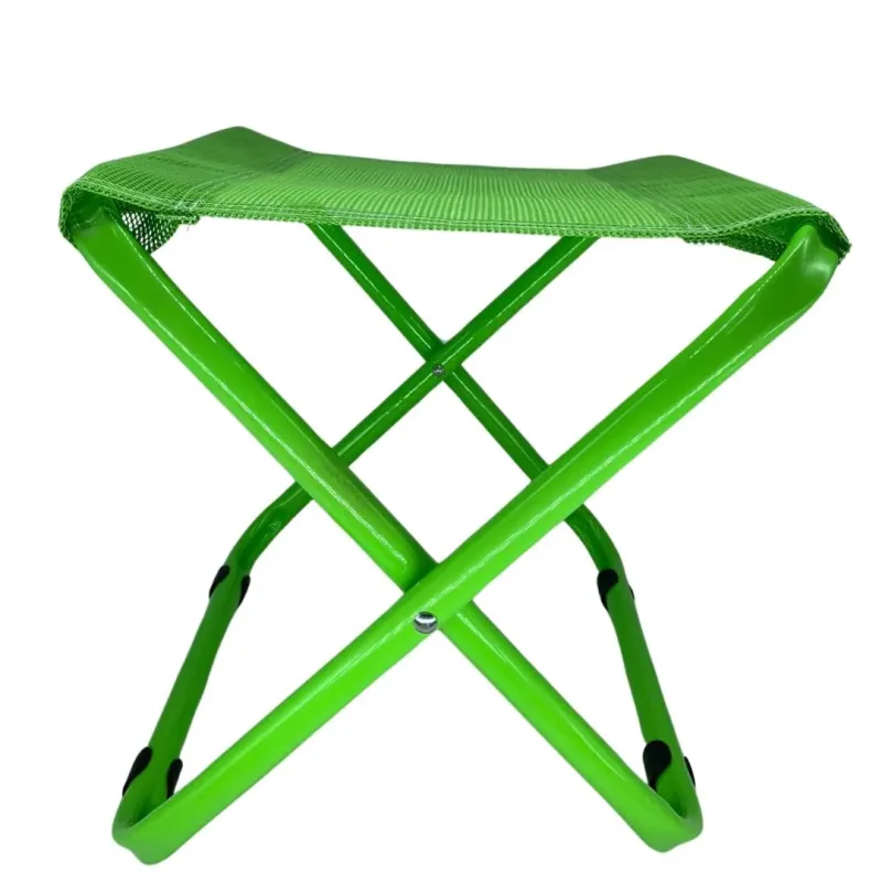 Banqueta Narciso Metal 3/4 Dobr�vel c/ Assento Emborrachado - Verde