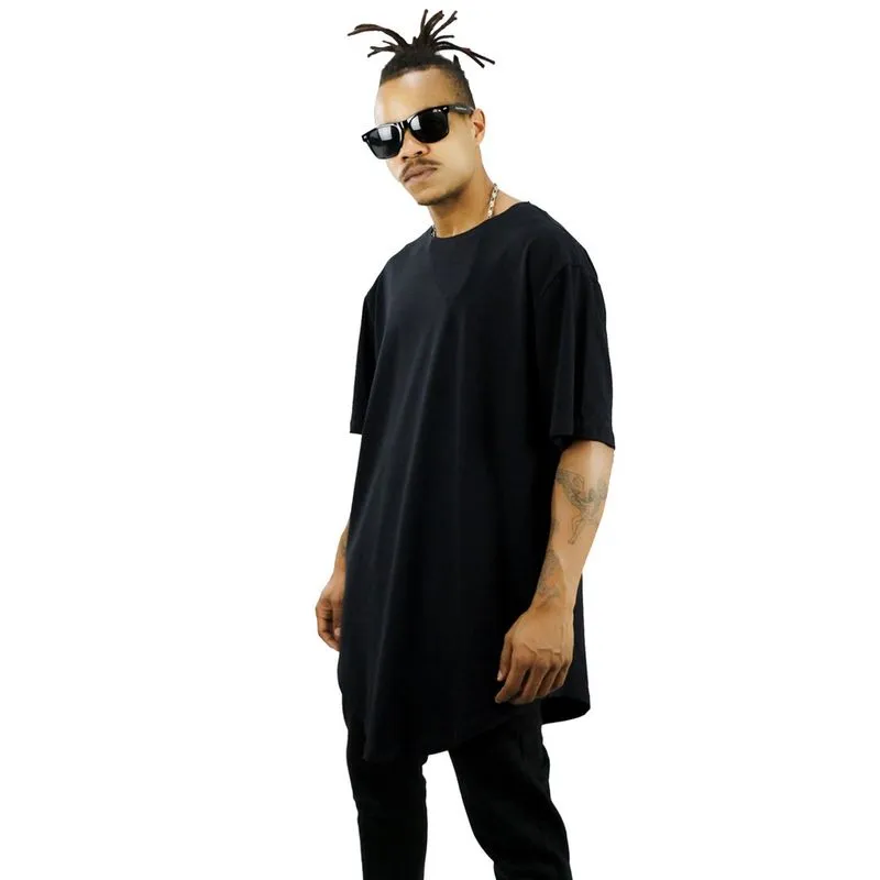 Camiseta Oversized Longline Blusão Swag Camisa 100% Algodão