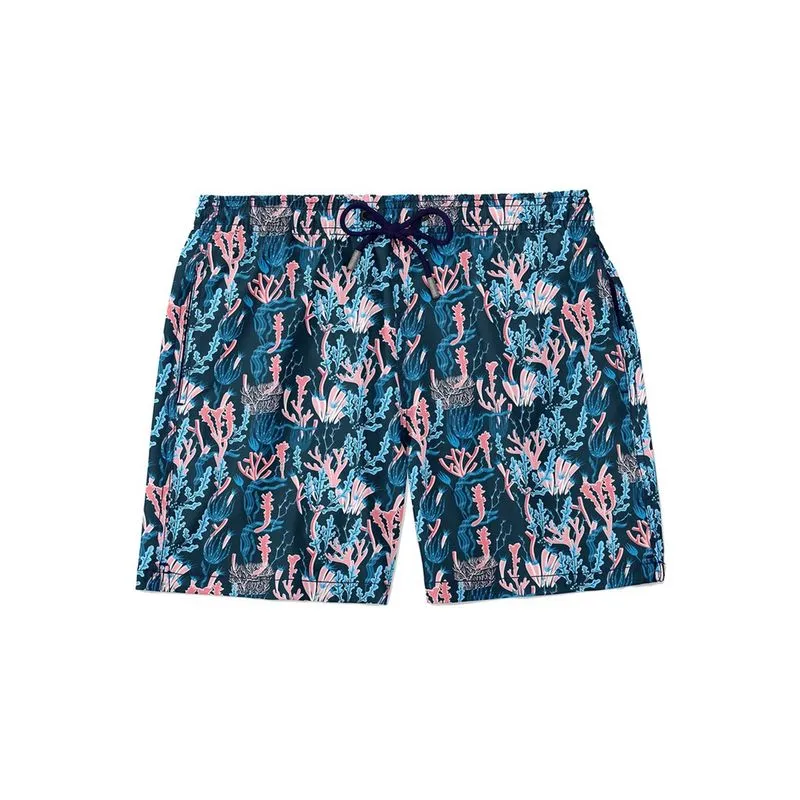 Short Banho Estampado Praia Piscina Masc. Verão Fundo Do Mar
