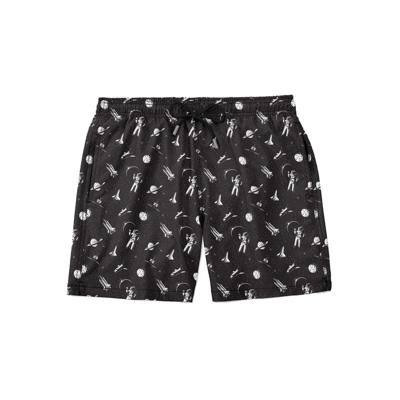 Short Banho Estampado Praia Piscina Masc. Verão Astronauta