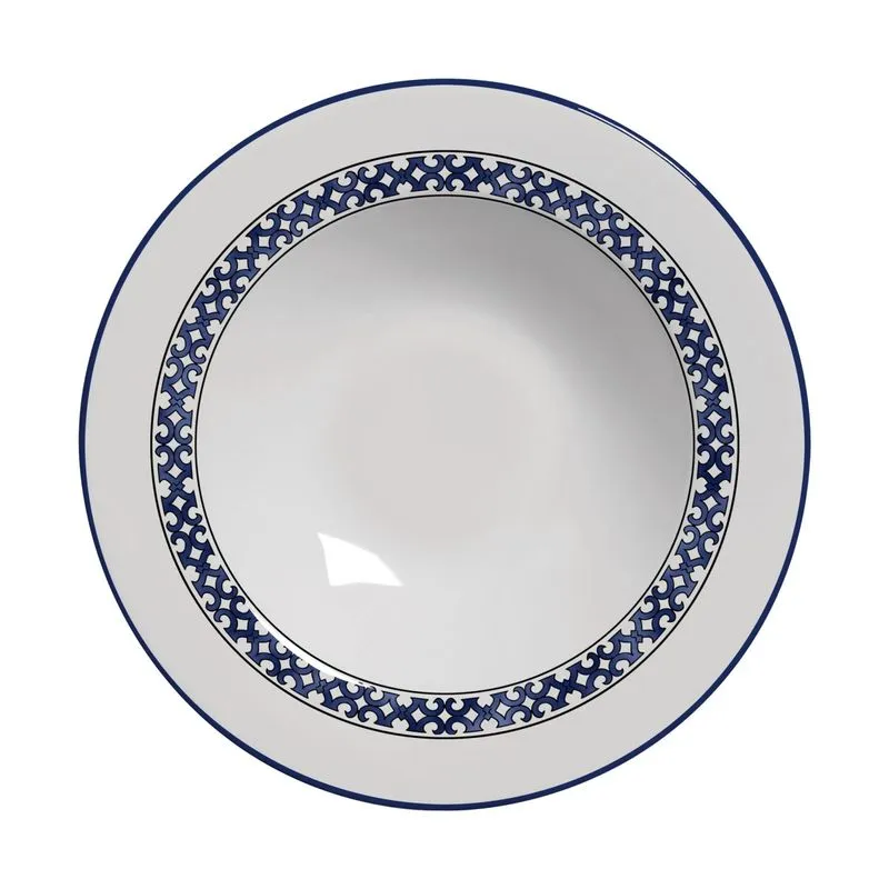 Prato Fundo Capri Azul 25 cm Alleanza