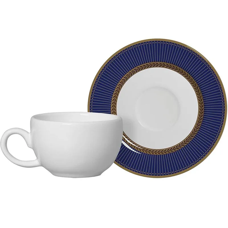 Conjunto 6 Xícaras De Café Com Pires Celebrate Cobalto