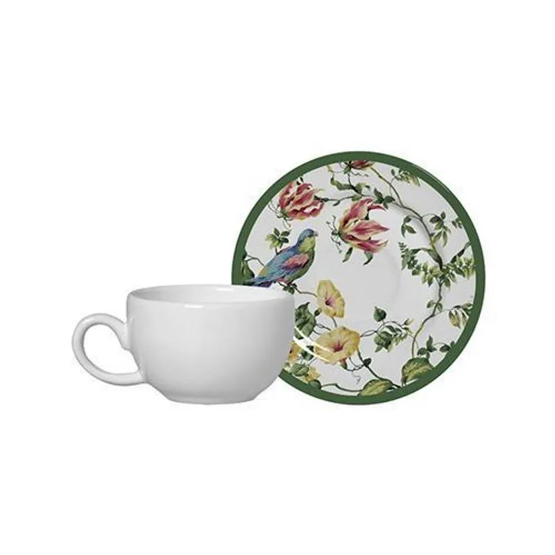 Conjunto Com 6 Xícaras De Café Com Pires Harmony 85ml