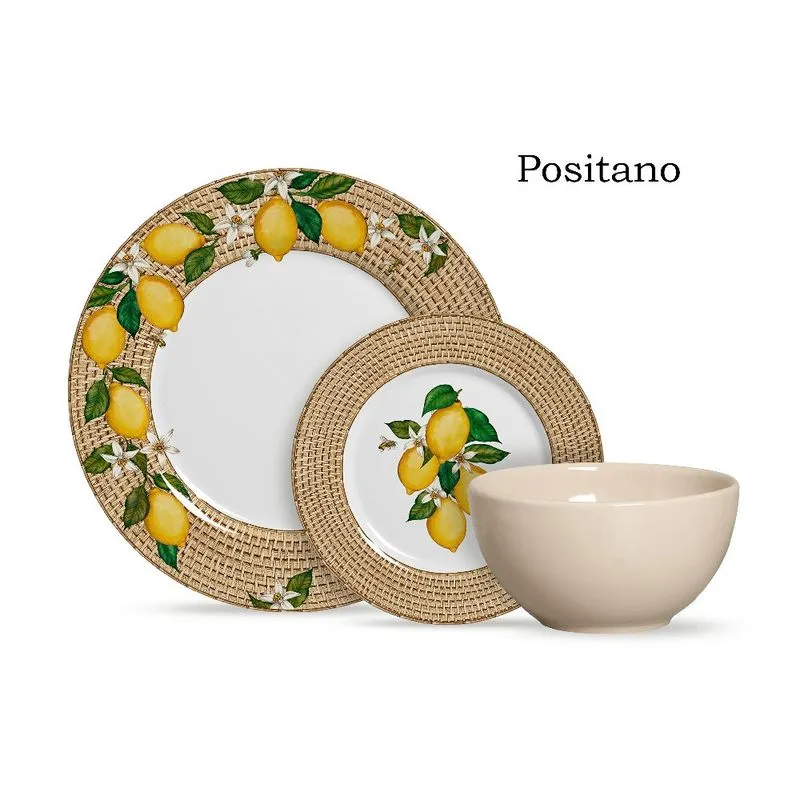 Aparelho de jantar positano alleanza 12PCS bowl palha 1ºLINH