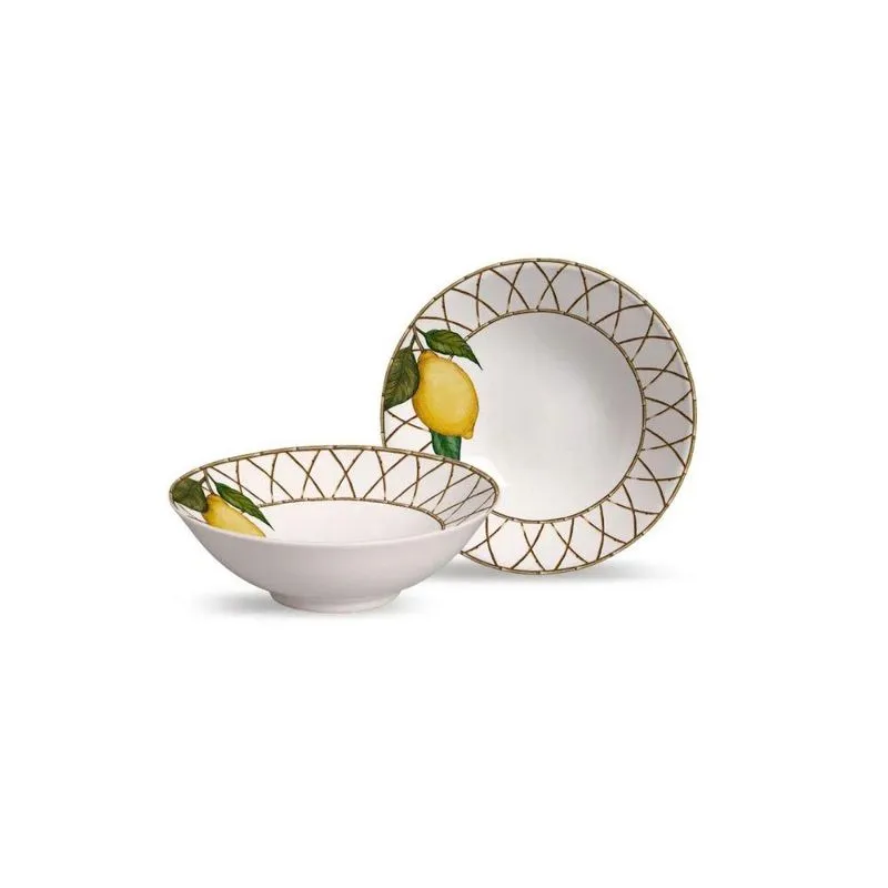 Conjunto 6 bowls decorados Siciliano 300ml Alleanza