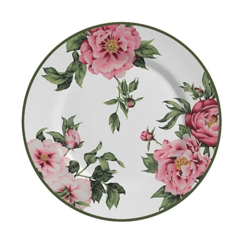 Prato raso peony rose unitário primeira linha