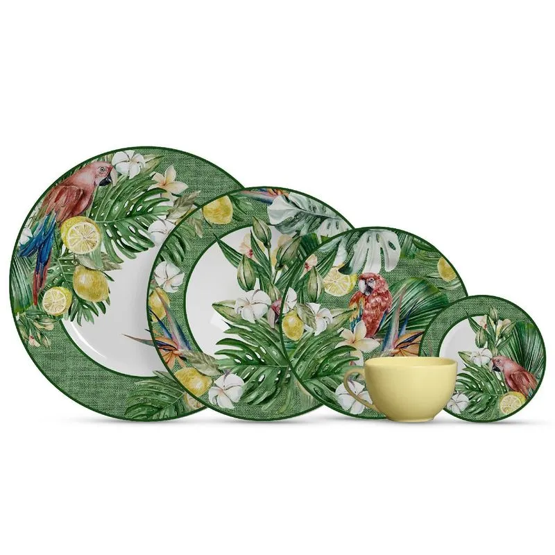 Aparelho Jantar Área De Lazer Paraíso Tropical 20pçs 1linha
