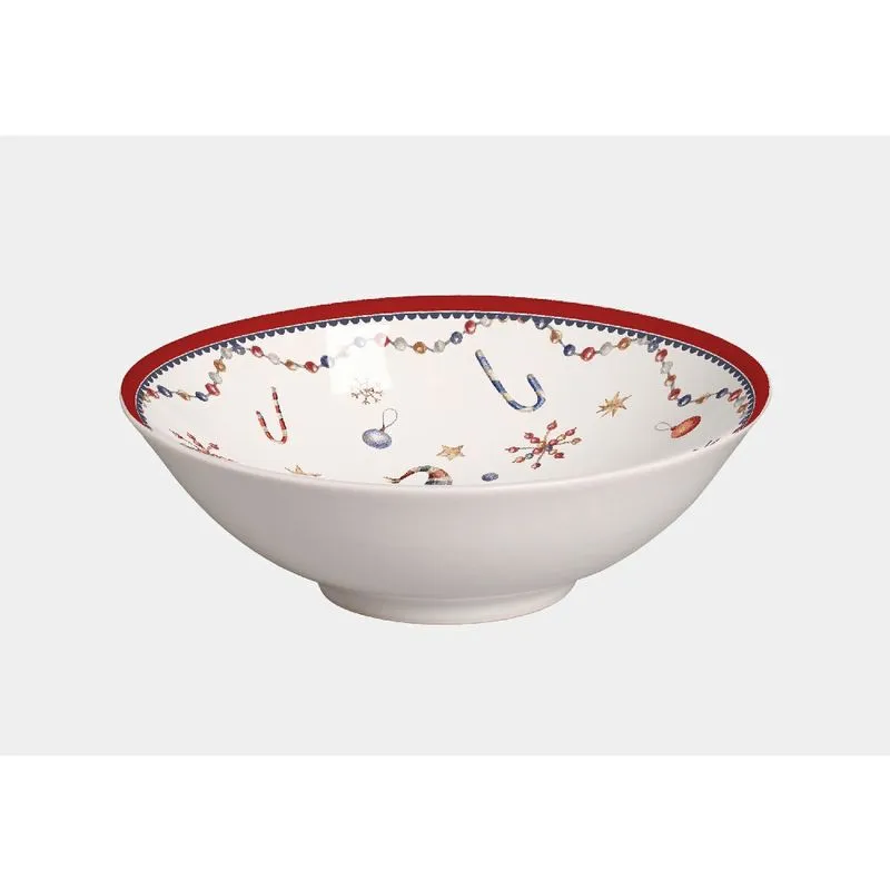 Jogo de bowls decorado natal C/6 und greetings alleanza 1ªL