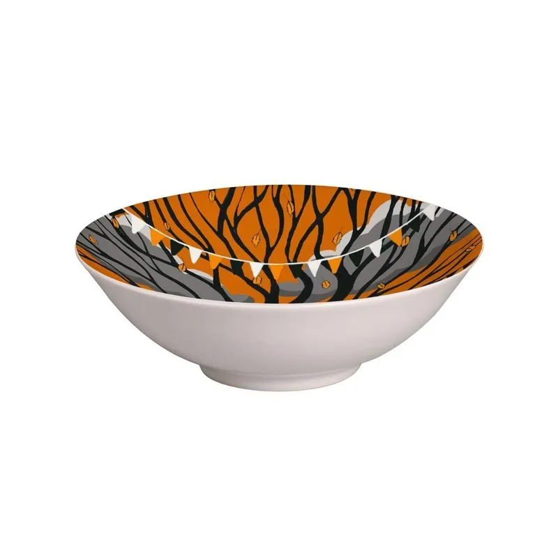 Conjunto 6 Bowls Decorados 300ml Cerâmica Feldspática