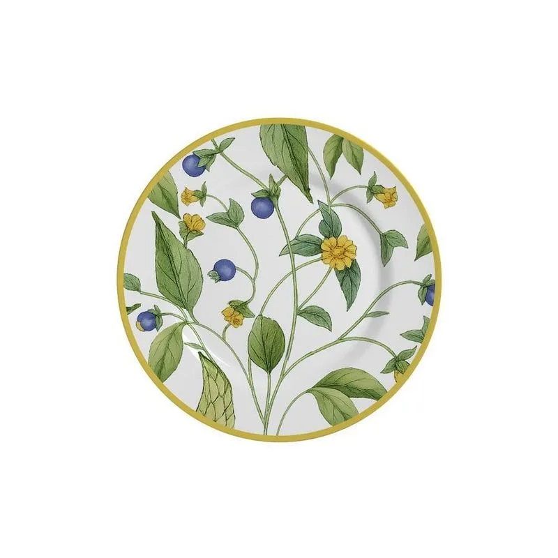 Conjunto Com 6 Pratos Sobremesa Silvestre 21cm