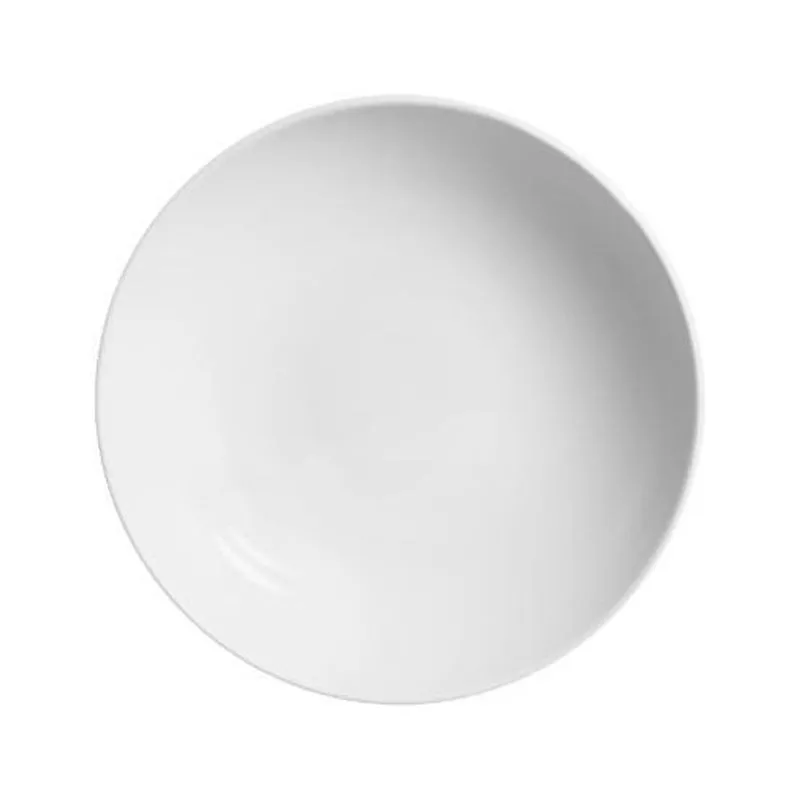 Conjunto Com 6 Pratos Fundo Coup Branco Liso 25Cm