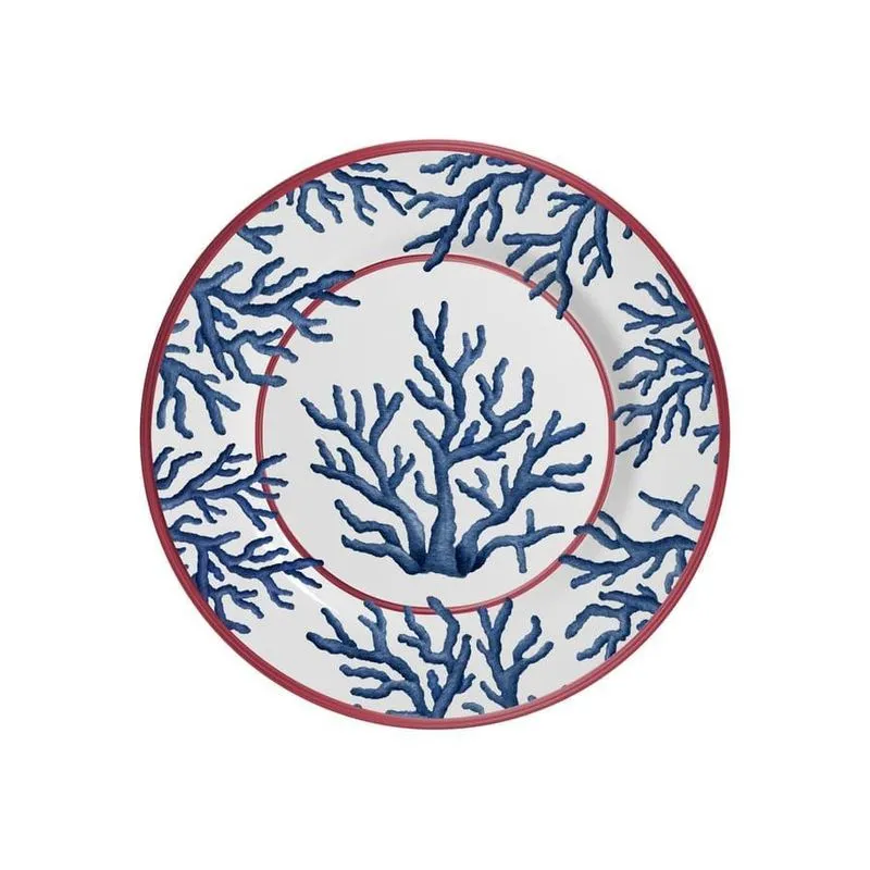 Prato Sobremesa Cerâmica Branco 21 cm - Jogo 6 Peças