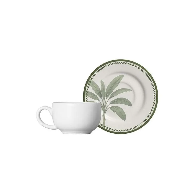 Conjunto Com 6 Xícaras De Café Com Pires Caraíva 85ml