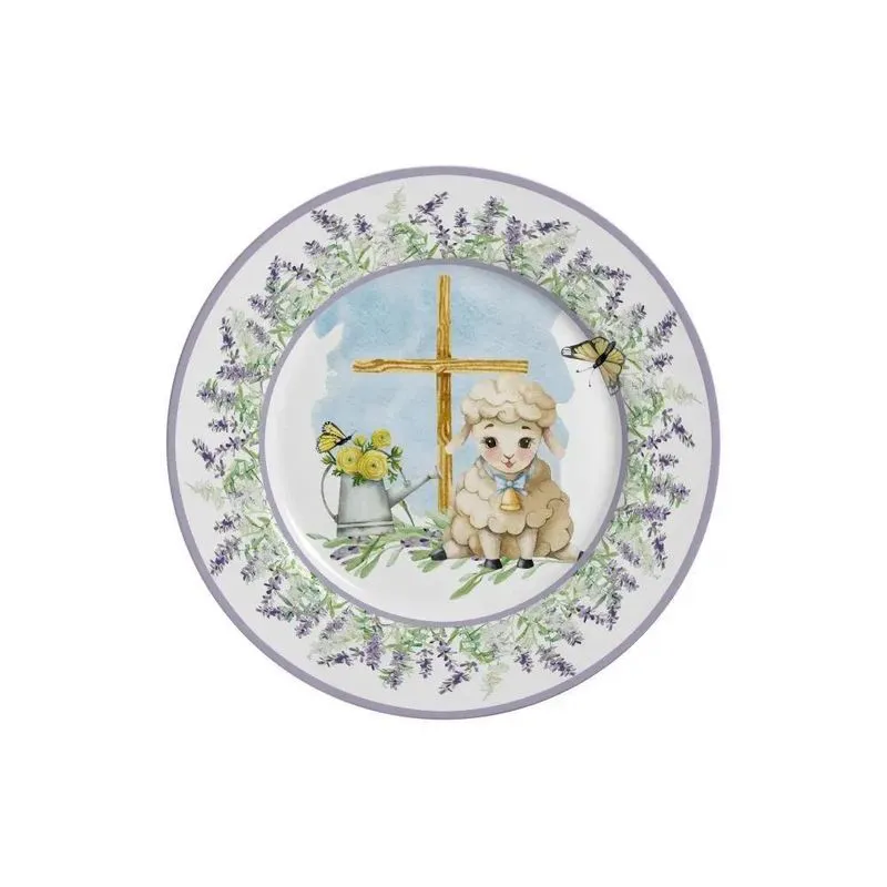 Conjunto 6 Pratos Sobremesa Easter 21cm - Alleanza Cerâmica