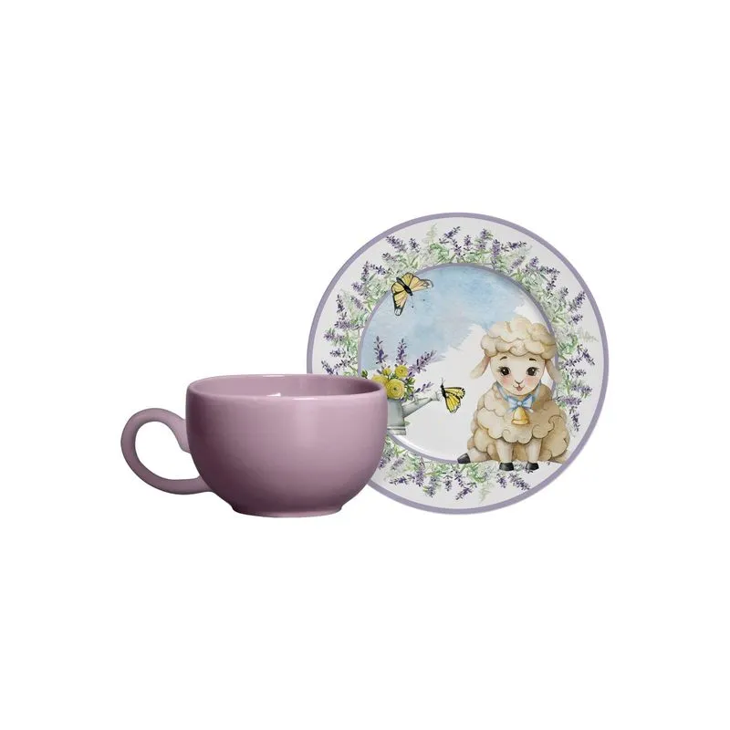 Conjunto Com 6 Xícaras De Café Pires Blessed Easter 85 Ml