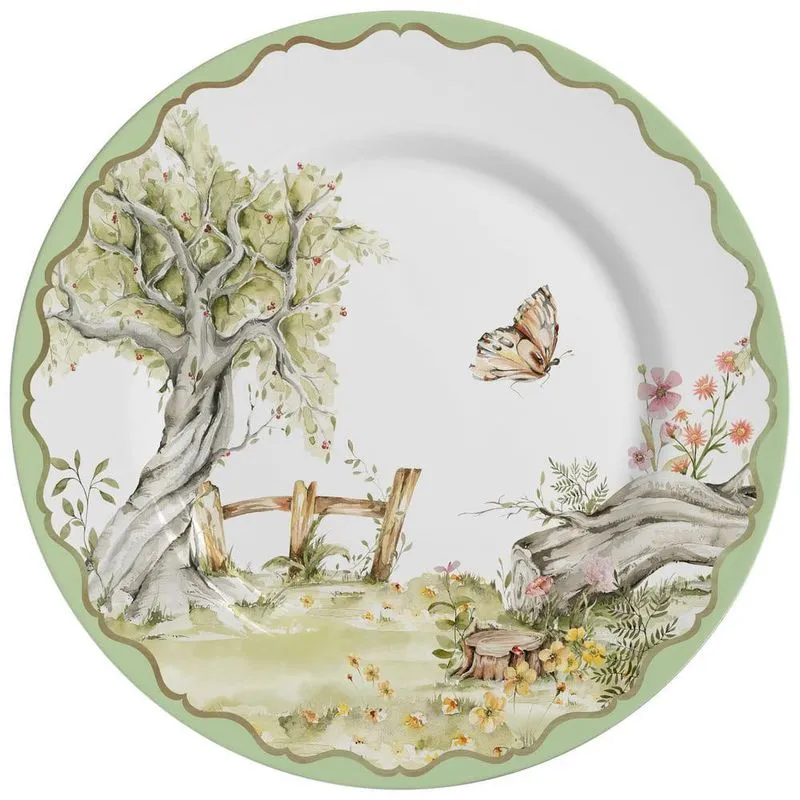 Sousplat Magic Easter 34Cm Cerâmica Alleanza
