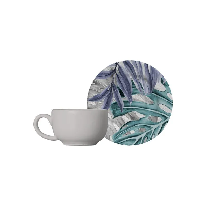 Conjunto Com 6 Xícaras De Café Com Pires Bahamas 85 Ml