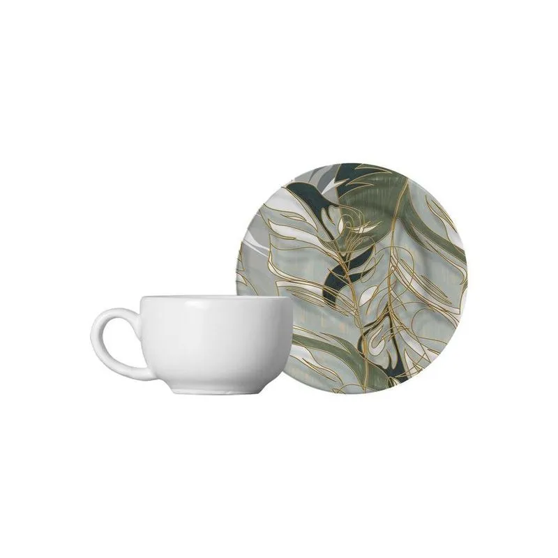 Conjunto 6 Xícaras Café Acetinado 85ml - Alleanza Cerâmica