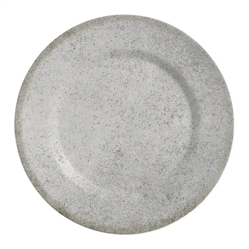 Conjunto Com 6 Pratos Raso Alleanza Concrete Acetinado 1L