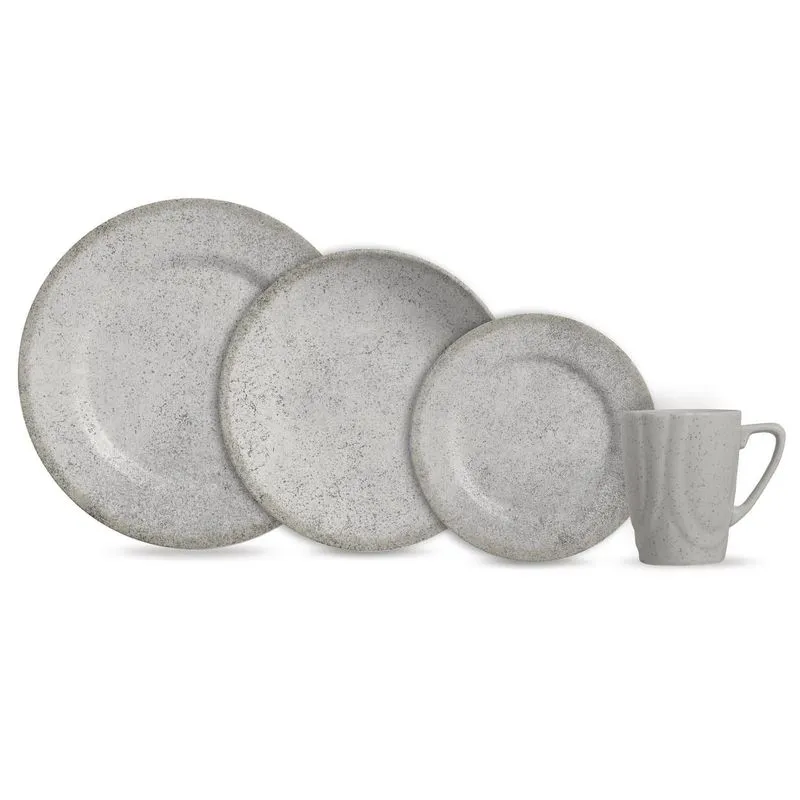 Conj. 16 Peças Cerâmica Branca Alleanza 29cm/21cm/25cm/280ml