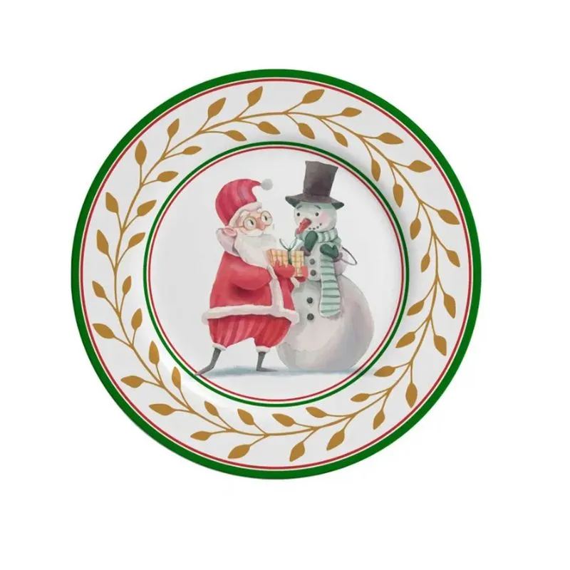 Conjunto 6 Pratos Para Sobremesa Ho Ho Ho - Alleanza