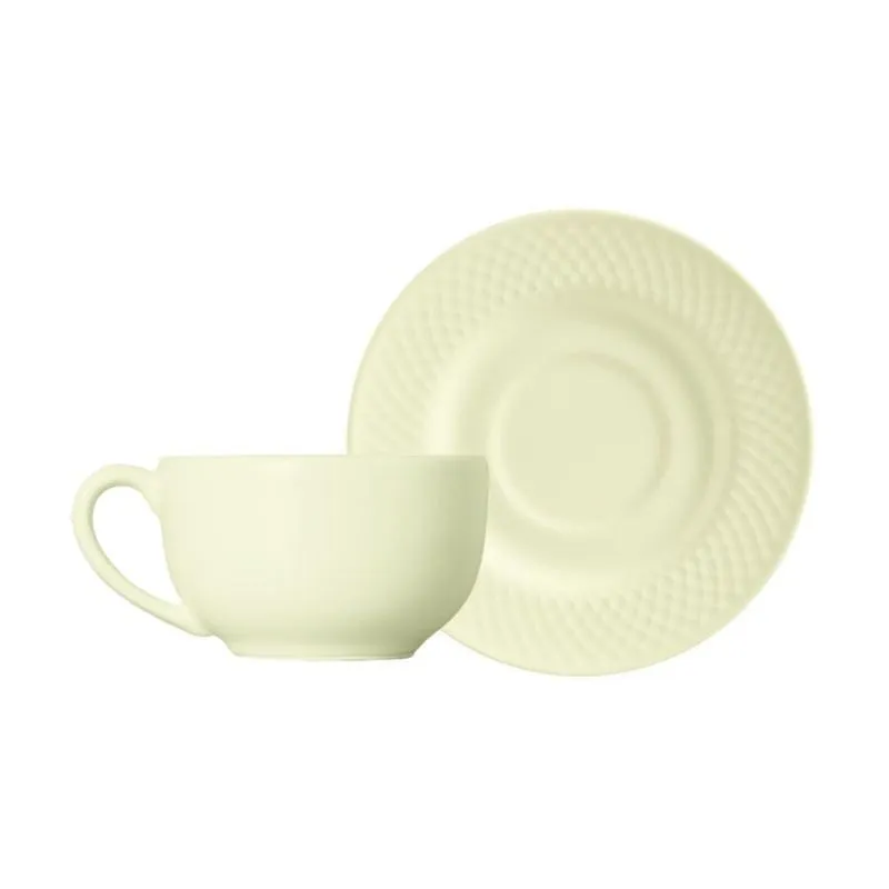 Conjunto 6 Xícaras De Chá Soft Yellow 250ml - Alleanza
