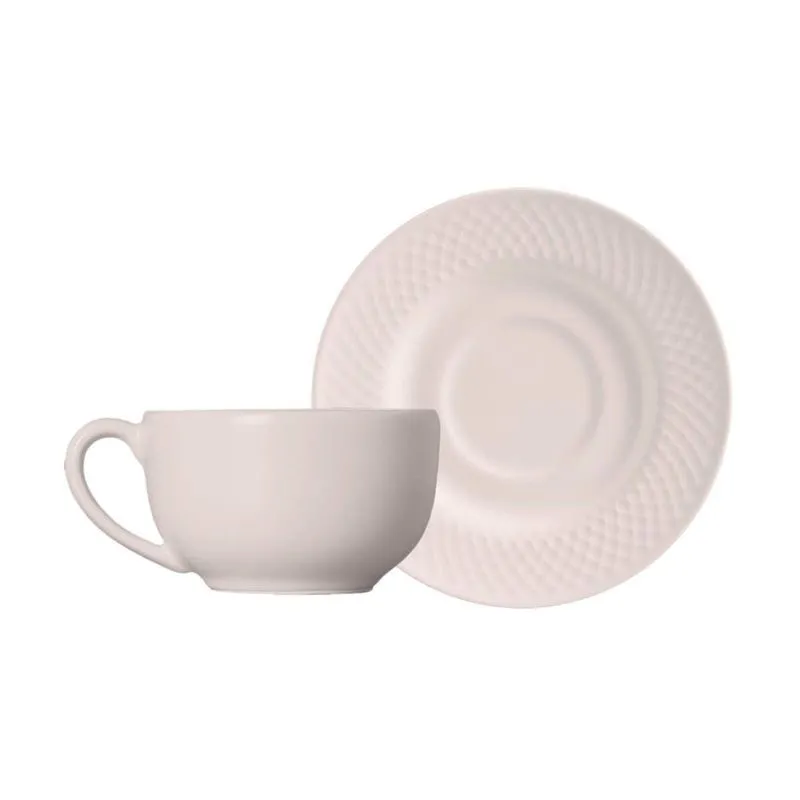 Conjunto 6 Xícaras Lilac Acetinado 250ml - Alleanza Cerâmica